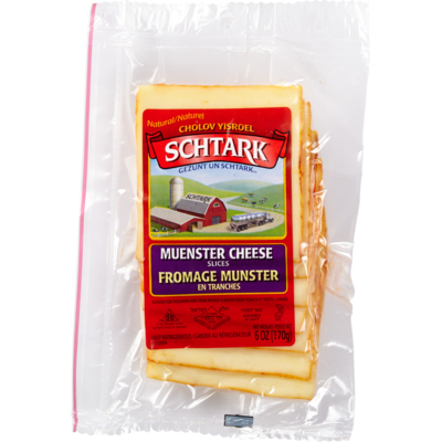 Schtark Sliced Cheese, Muenster     170 g, $5.00/100g