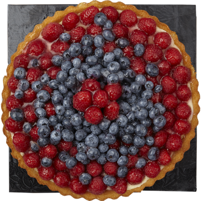 null Tarte à la crème pâtissière et aux baies mélangées, 9 po 700 g, 3,29 $/100g