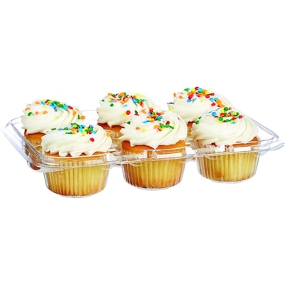 null Celebration Cupcakes, White 6-pack 300 g, $1.83/100g