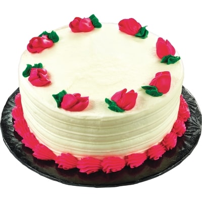 null Round White Cake, 8 Inch (Minimum 48 Hours Notice Required) 800 g, $1.25/100g