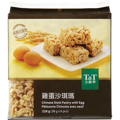 T&T Pâtisserie chinoise avec œufs 228 g, 1,53 $/100g