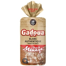 Gadoua Pain de ménage blanc authentique tranché épais 675 g, 0,62 $/100g