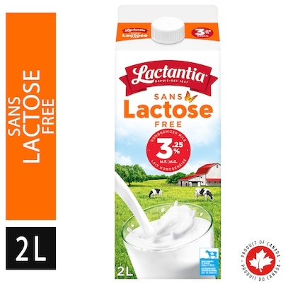 Lactantia Lactose Free Milk Homo 2 l, $0.31/100ml