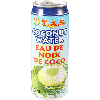 T.A.S. Eau de coco 500 ml, 0,46 $/100ml