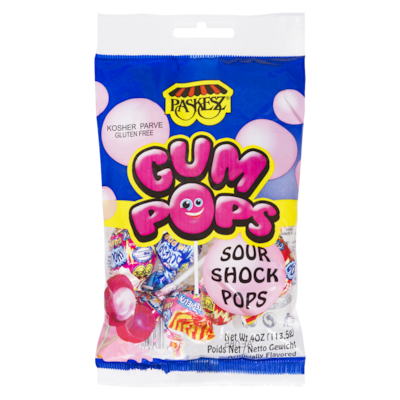 Paskesz Extra Sour Shock Pop 107 g, $2.82/100g