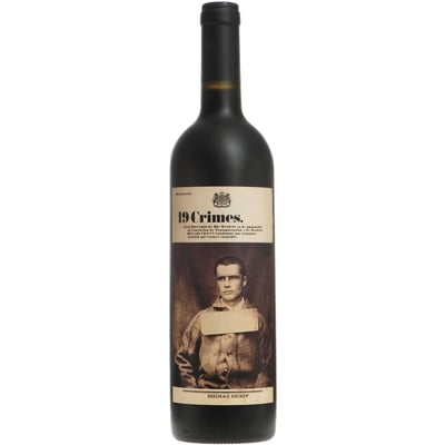19 Crimes Shiraz Durif (ID required at pick-up) 750 ml, $2.74/100ml