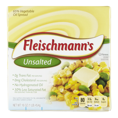 Fleischmanns Margarine Quarters, Unsalted 454 g, $2.20/100g