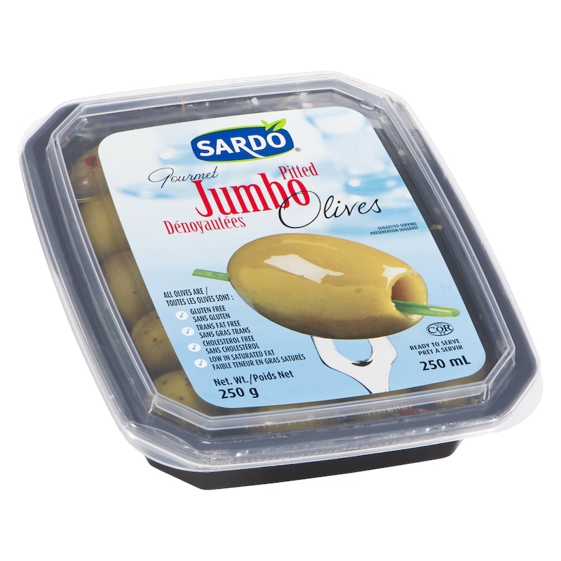 Jumbo Pitted Green Olives