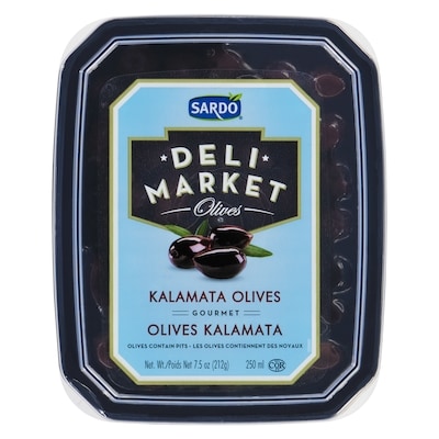 Sardo Olives Kalamata 250 ml, 2,80 $/100ml