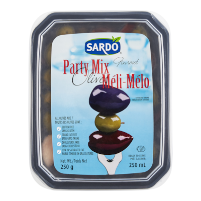Sardo Olives Méli-Mélo 250 ml, 2,80 $/100ml