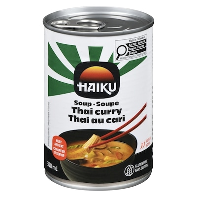 Haiko Soupe thaï au cari rouge 398 ml, 1,25 $/100ml
