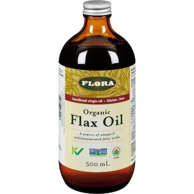 Flora Organic Flax Oil 500 ml, $4.00/100ml