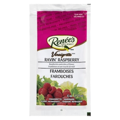 Renees Rasberry Ravin Dressing 42 g, $1.31/100g