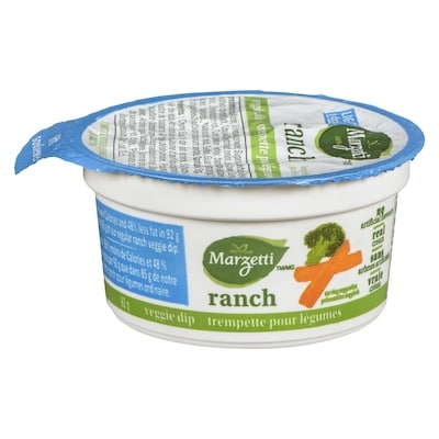 Marzetti Trempette ranch légère 92 g, 1,40 $/100g
