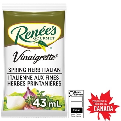Renée’s Gourmet Vinaigrette italienne aux fines herbes printanières 42 g, 1,43 $/100g