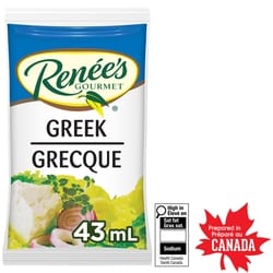Renees Greek Feta Dressing 42 g, $1.88/100g