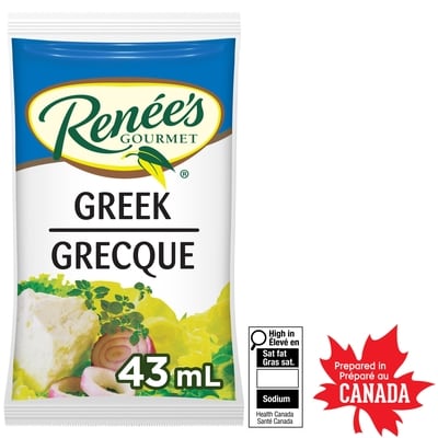 Renees Greek Feta Dressing 42 g, $1.43/100g