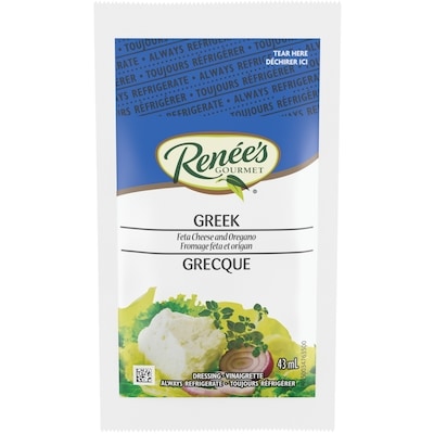Renée’s Gourmet Vinaigrette Grecque Avec Féta, 43 Ml 42 g, 1,43 $/100g