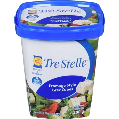 Tre Stelle Feta en cubes 200 g, 3,75 $/100g