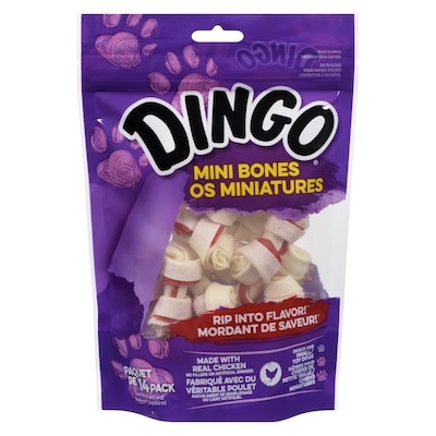 Dingo Rawhide Mini Bones 170 g, $7.64/100g