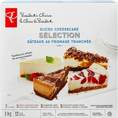 cheesecake様 President's Choice Sliced Cheesecake Selection, 12 slices