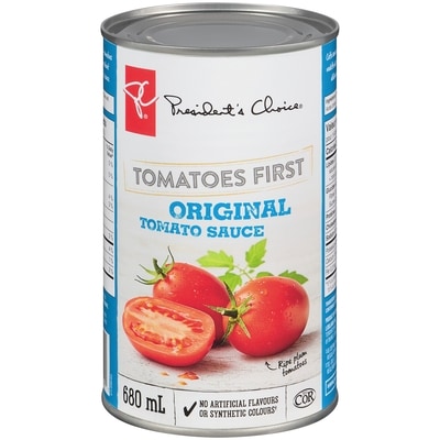 President's Choice Tomatoes First Original Tomato Sauce 680 ml, $0.41/100ml