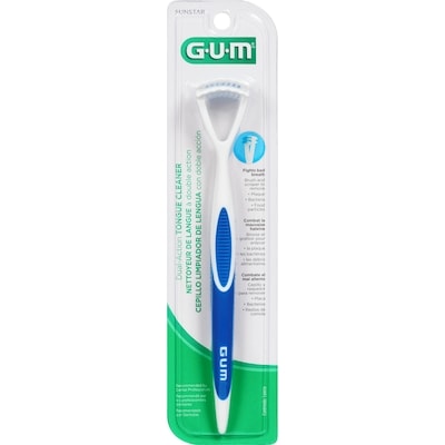 Gum Dual Action Tongue Cleaner Brush/Scraper  1 ea, $6.99/1ea