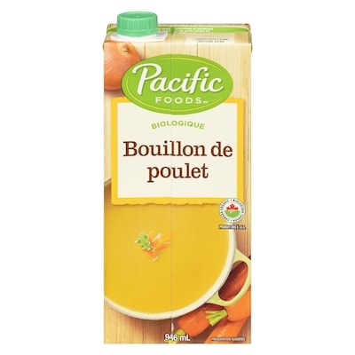 Pacific Bouillon biologique de poulet 946 ml, 0,69 $/100ml