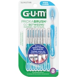 GUM Brossette interdentaire PROXABRUSHᴹᴰ, larges 8 ea, 0,81 $/1ch