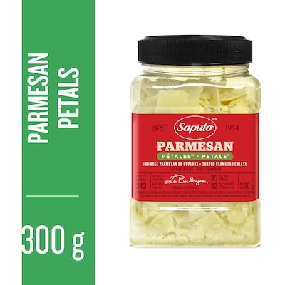 Saputo Petal Parmesan Cheese 300 g, $4.00/100g