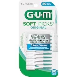 GUM Bâtonnets dentaires Soft-Picks Original 80 ea, 0,10 $/1ch
