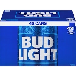 Bud Light 48 Can (ID required at pick-up) 48x355.0 ml, $0.40/100ml