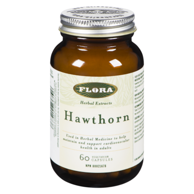 Flora Hawthorn 60 Vegetarian Capsules 60 ea, $0.25/1ea