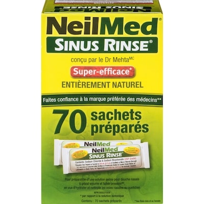 NeilMed Sachets de préparation prête à l’emploi 70 ea, 0,34 $/1ch
