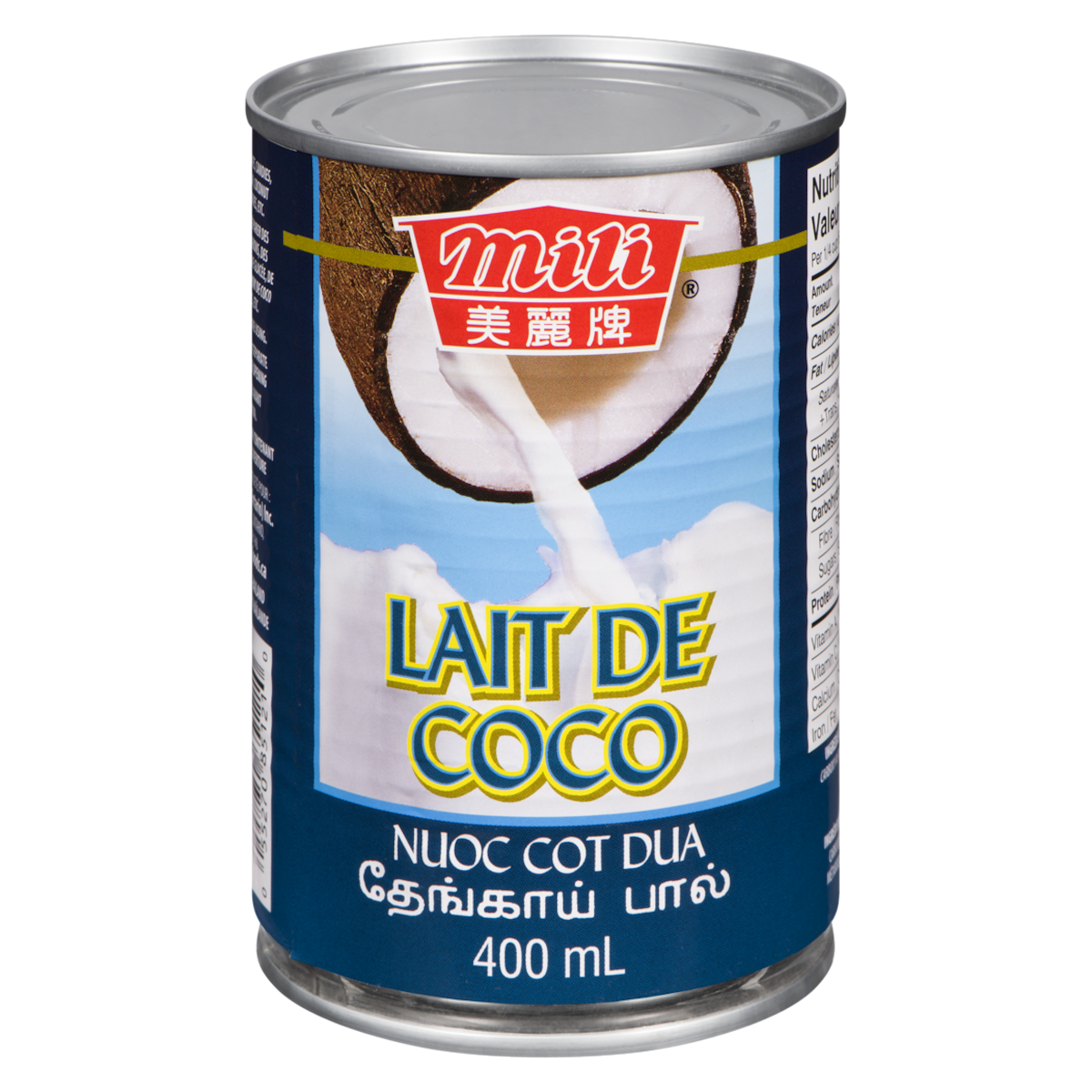 Grace Lait de coco 400 ml, 0,50 $/100ml