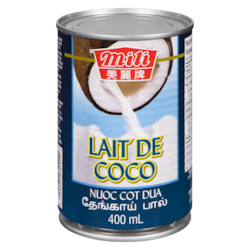 Grace Lait de coco 400 ml, 0,50 $/100ml