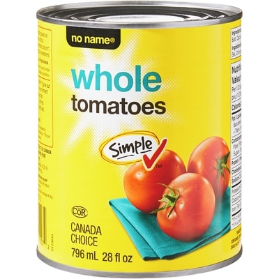 Sans Nom Tomates entières 796 ml, 0,29 $/100ml