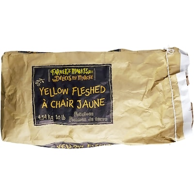 Farmer's Market Yellow Potato, 10 lb Bag 4.54 kg, $0.18/100g