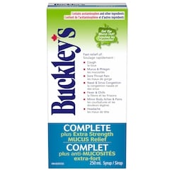 Buckley's Complete Plus Extra Strength Mucus Relief Syrup 250 ml, $8.20/100ml