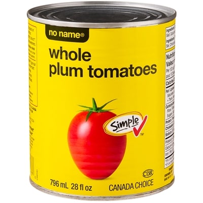 Sans Nom Tomates italiennes entières 796 ml, 0,22 $/100ml