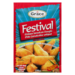 Grace Mélange à pâte pour pâtés jamaïcains uniques Festival 270 g, 0,85 $/100g