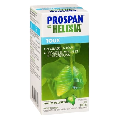 Helixia Prospan Sirop Toux 100 ml, 12,49 $/100ml