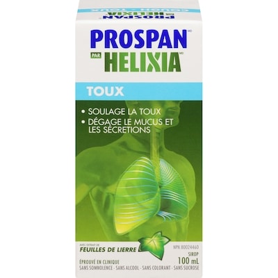 Helixia Sirop contre la toux pour adultes 100 ml, 11,99 $/100ml
