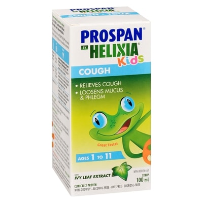 Helixia Kids Prospan Syrup Cough Ages 1 to 11 100 ml, $12.49/100ml