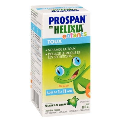 Helixia Sirop contre la toux pour enfants 100 ml, 10,99 $/100ml