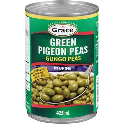 Grace Green Pigeon Peas in Brine   425 ml, $0.47/100ml