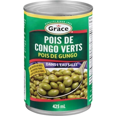 Grace Grace Pois de Congo Verts dans l'Eau Salée 425 ml, 0,42 $/100ml