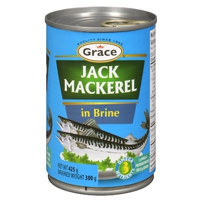 Grace Jack Mackerel In Brine 425 g, $0.77/100g