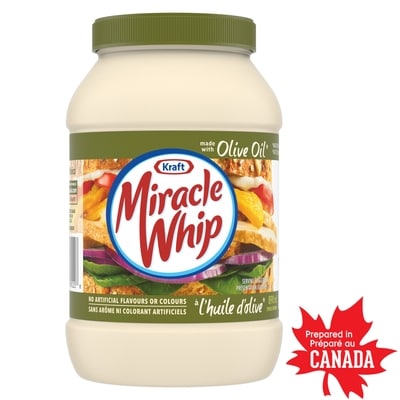 Kraft Tartinade à l'huile d'olive 890 ml, 0,56 $/100ml
