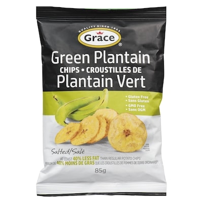 Grace Plantain Chips 85 g, $2.11/100g